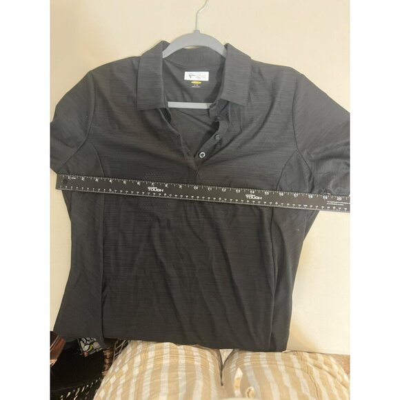 NWT Greg Norman Pro Series Women Collared Golf Shirt Sz L 4 button w Moisture Ma - Picture 6 of 6